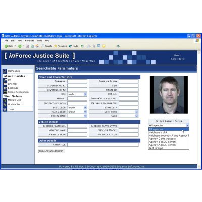 Imagis iNFORCE Justice Suite Access control software Disparate data integration and facial recognition software from Imagis…